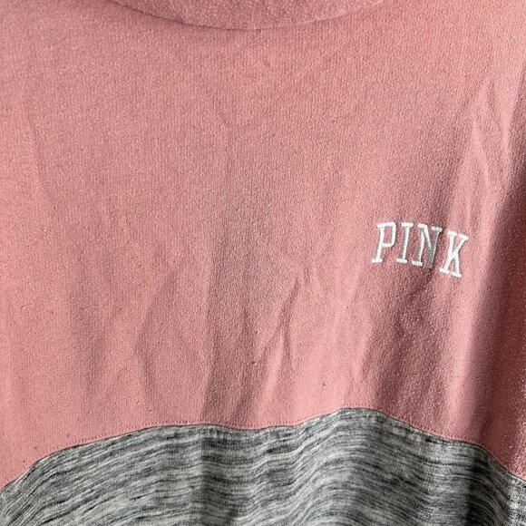 Victoria's Secret PINK gray and pink varsity pullover size‎ small - Picture 2 of 6